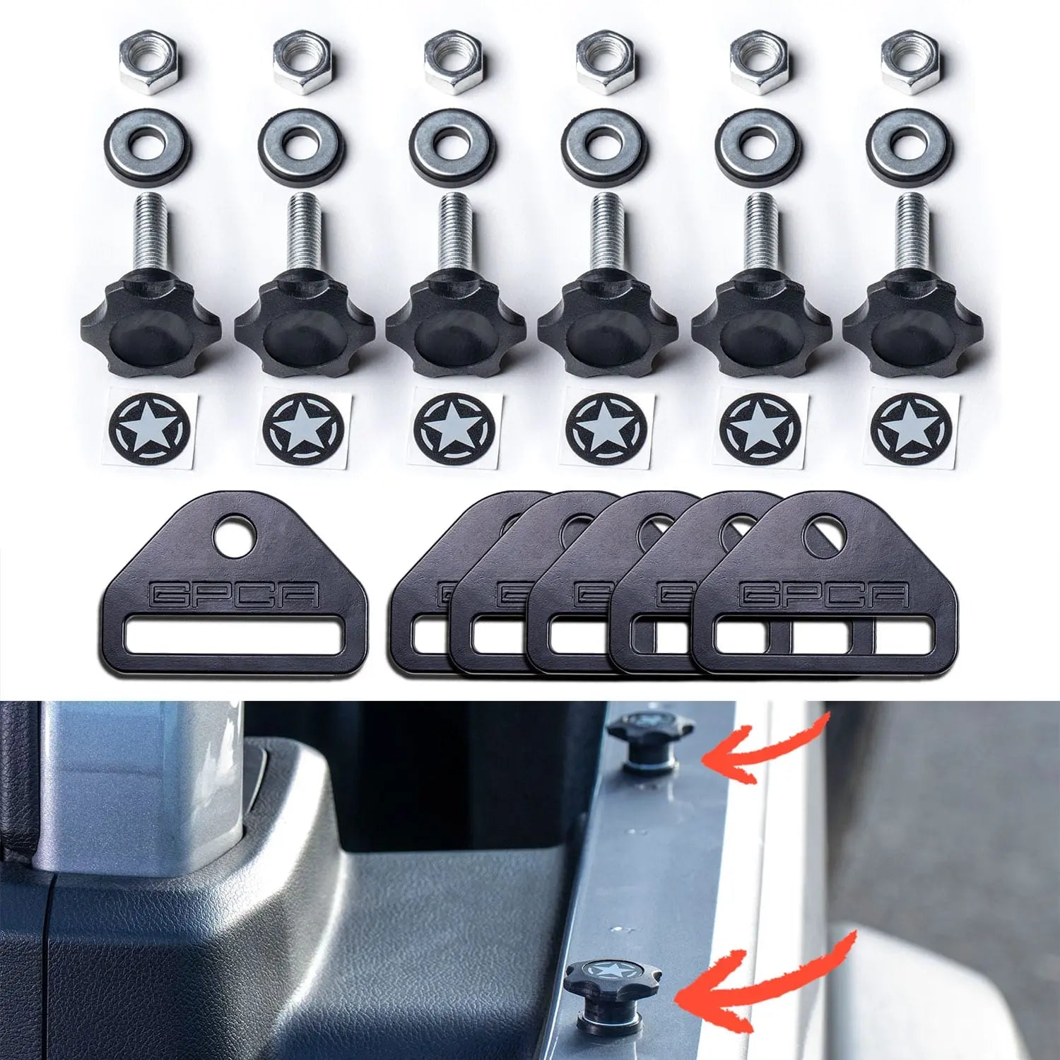 GP-Star Versatile Quick-Release Thumbscrew Set