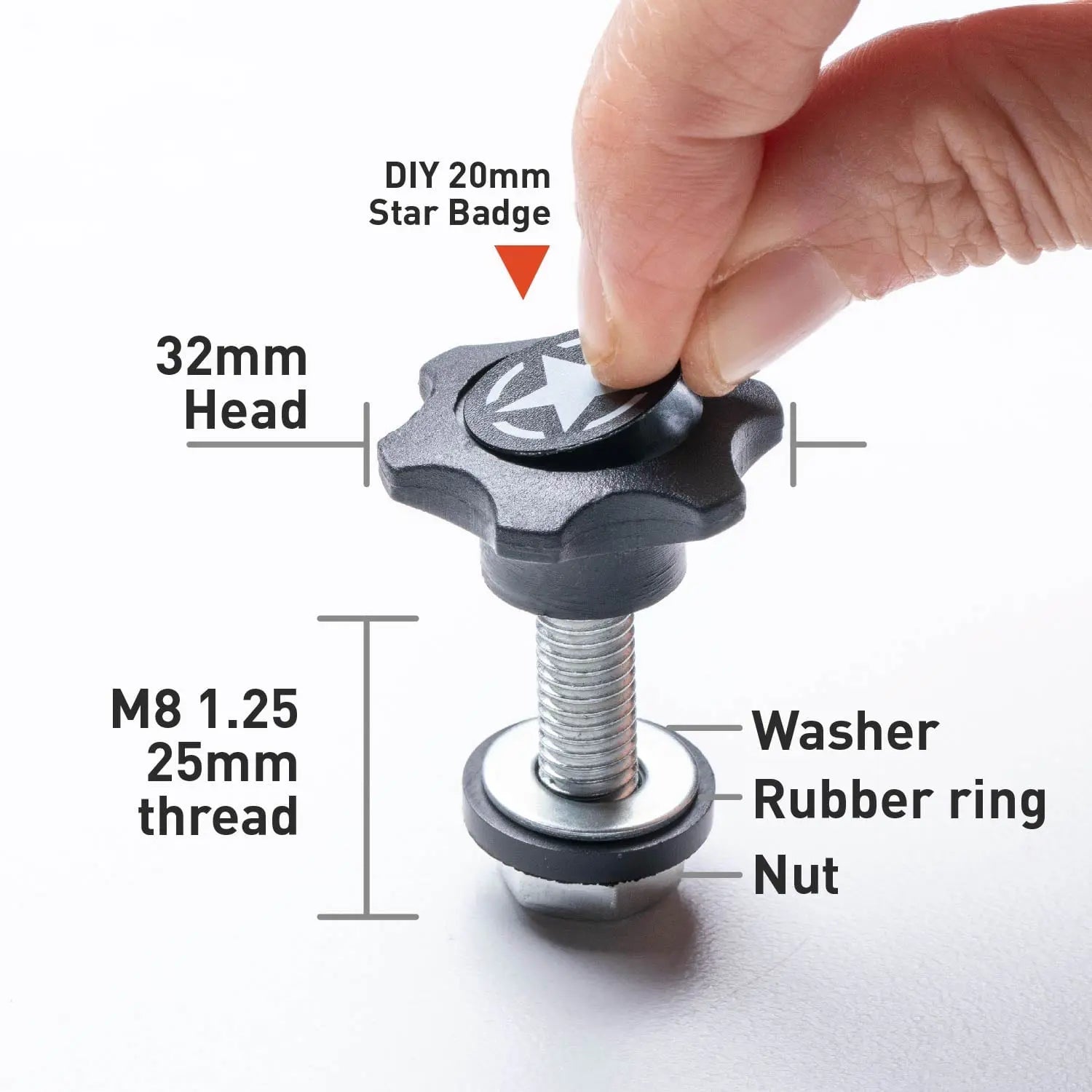 GP-Star Versatile Quick-Release Thumbscrew Set