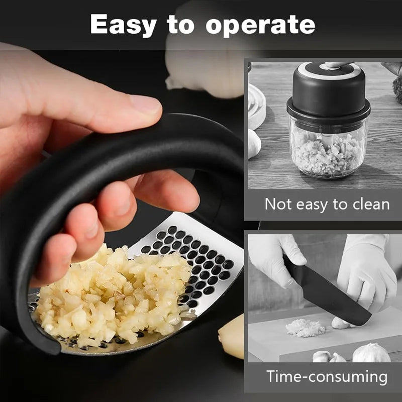 Stainless Steel Garlic Press