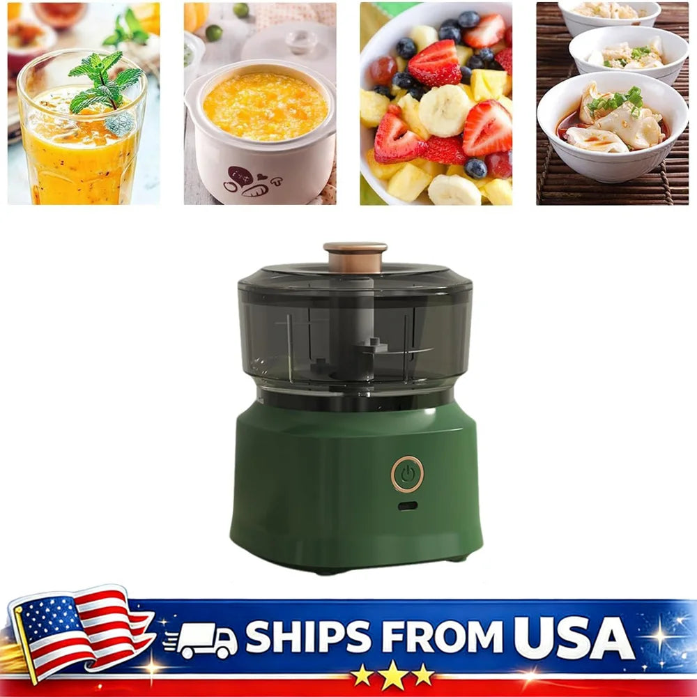 Mini Electric Food Processor, Garlic Chopper, Vegetable Mincer
