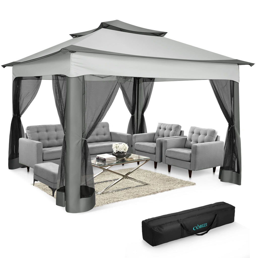 Pop Up Gazebo Pavilion With Mosquito Netting