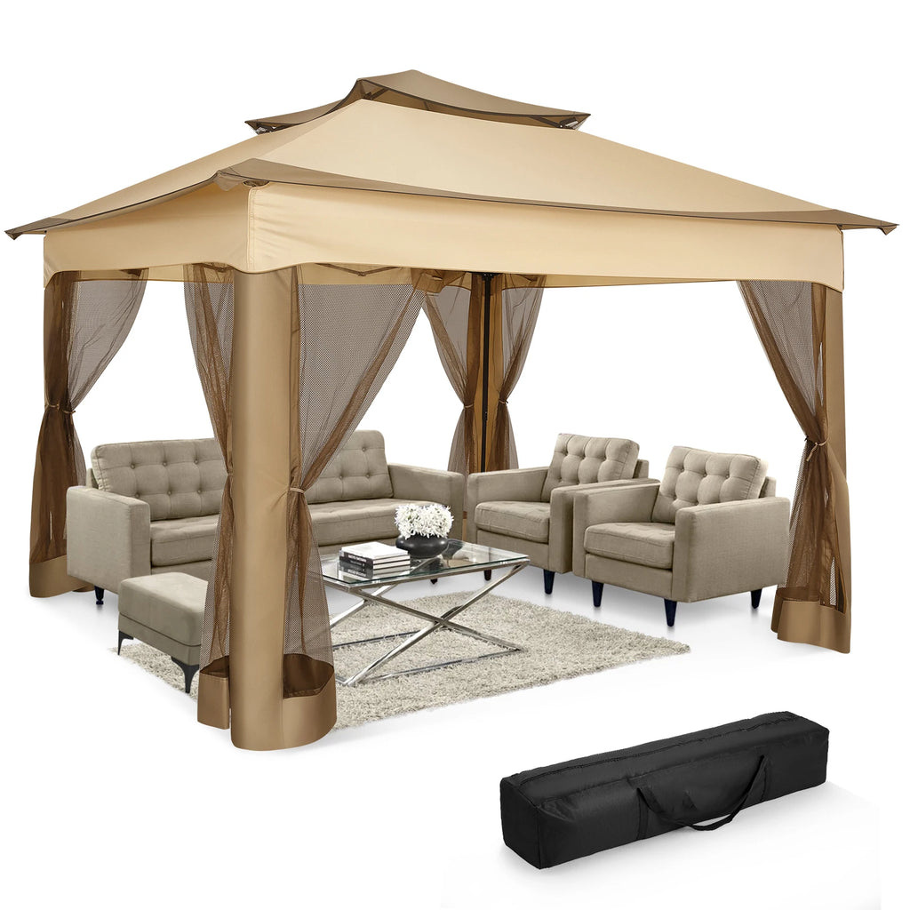 Pop Up Gazebo Pavilion With Mosquito Netting