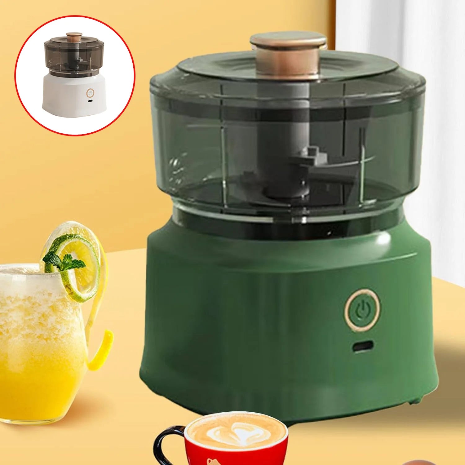Mini Electric Food Processor, Garlic Chopper, Vegetable Mincer