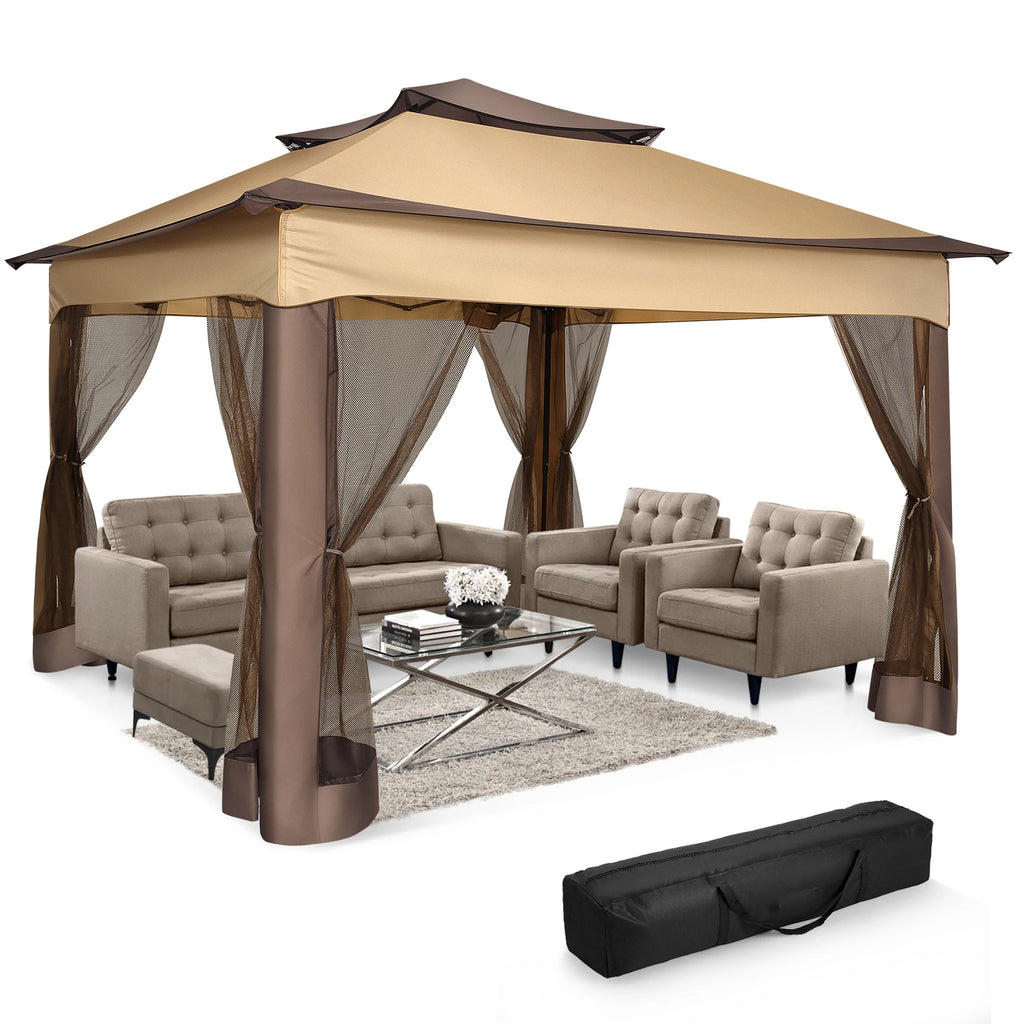 Pop Up Gazebo Pavilion With Mosquito Netting