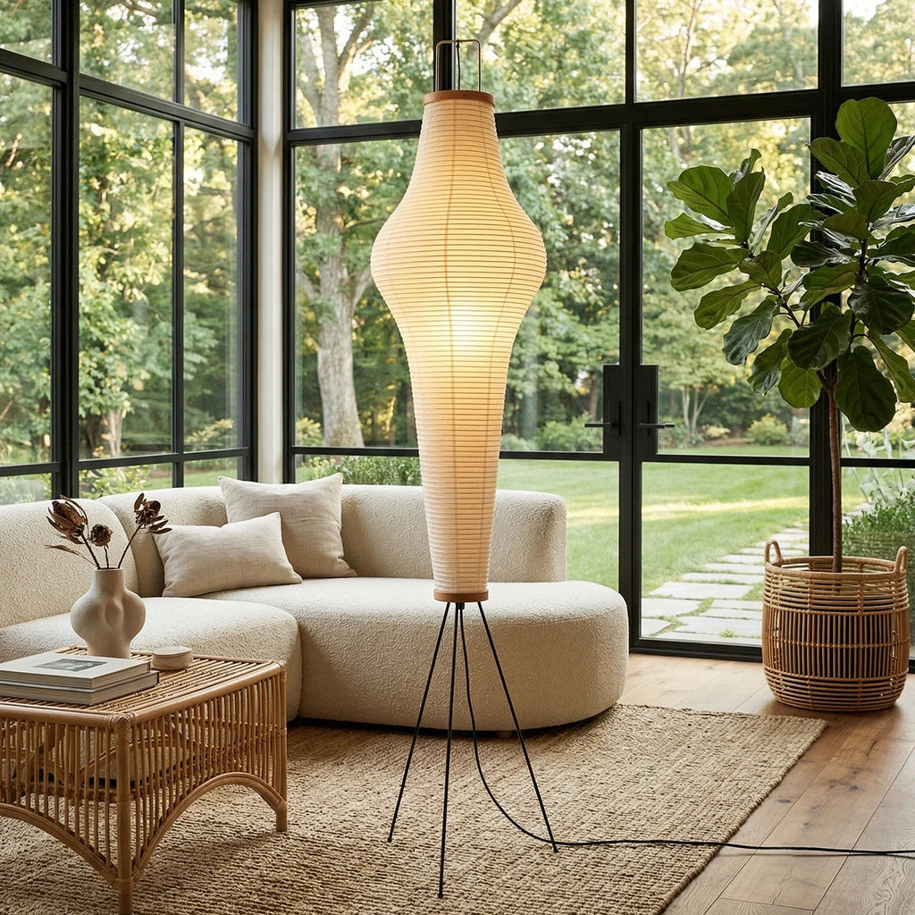 Rice Paper Minimalist Paper Floor Lamp