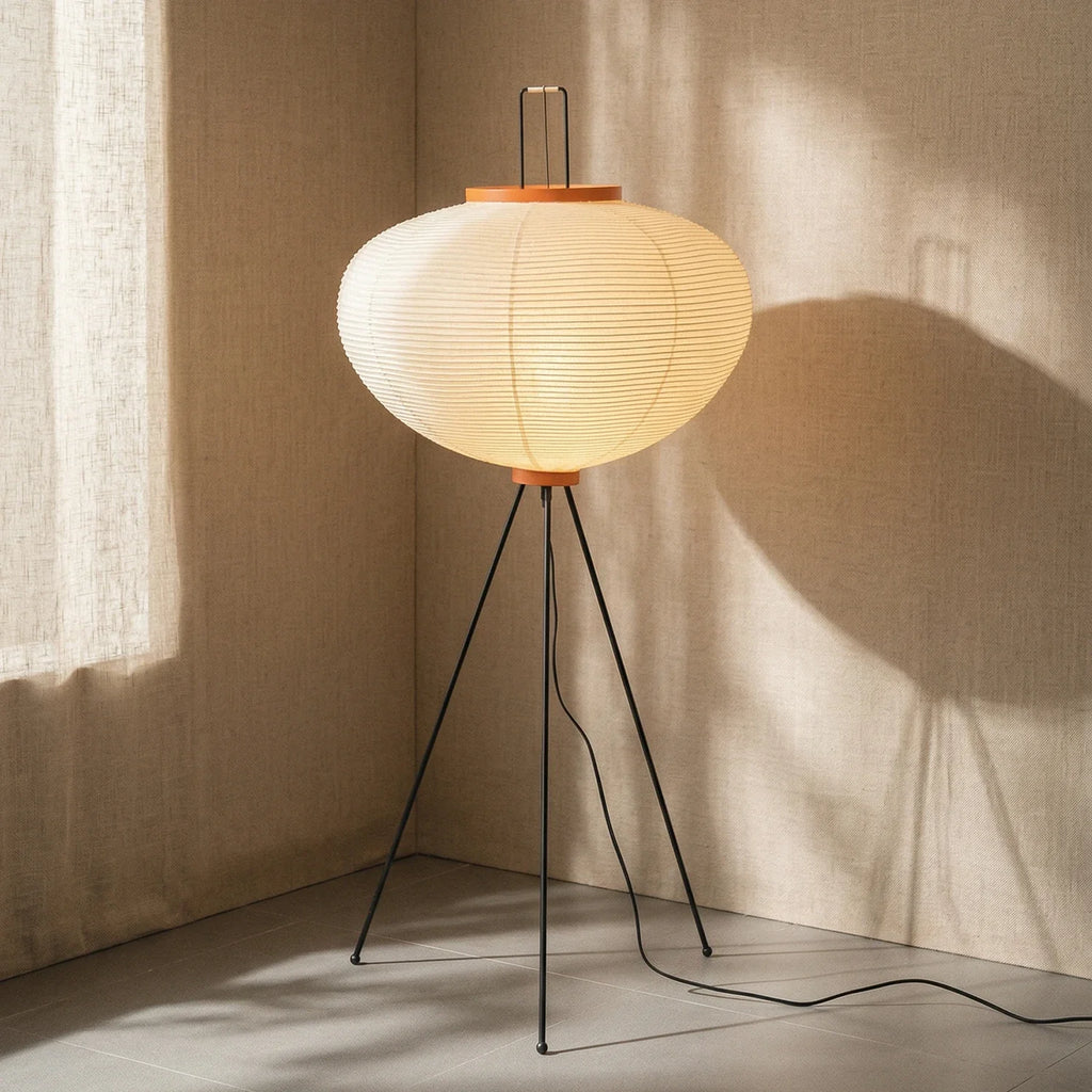 Rice Paper Minimalist Paper Floor Lamp
