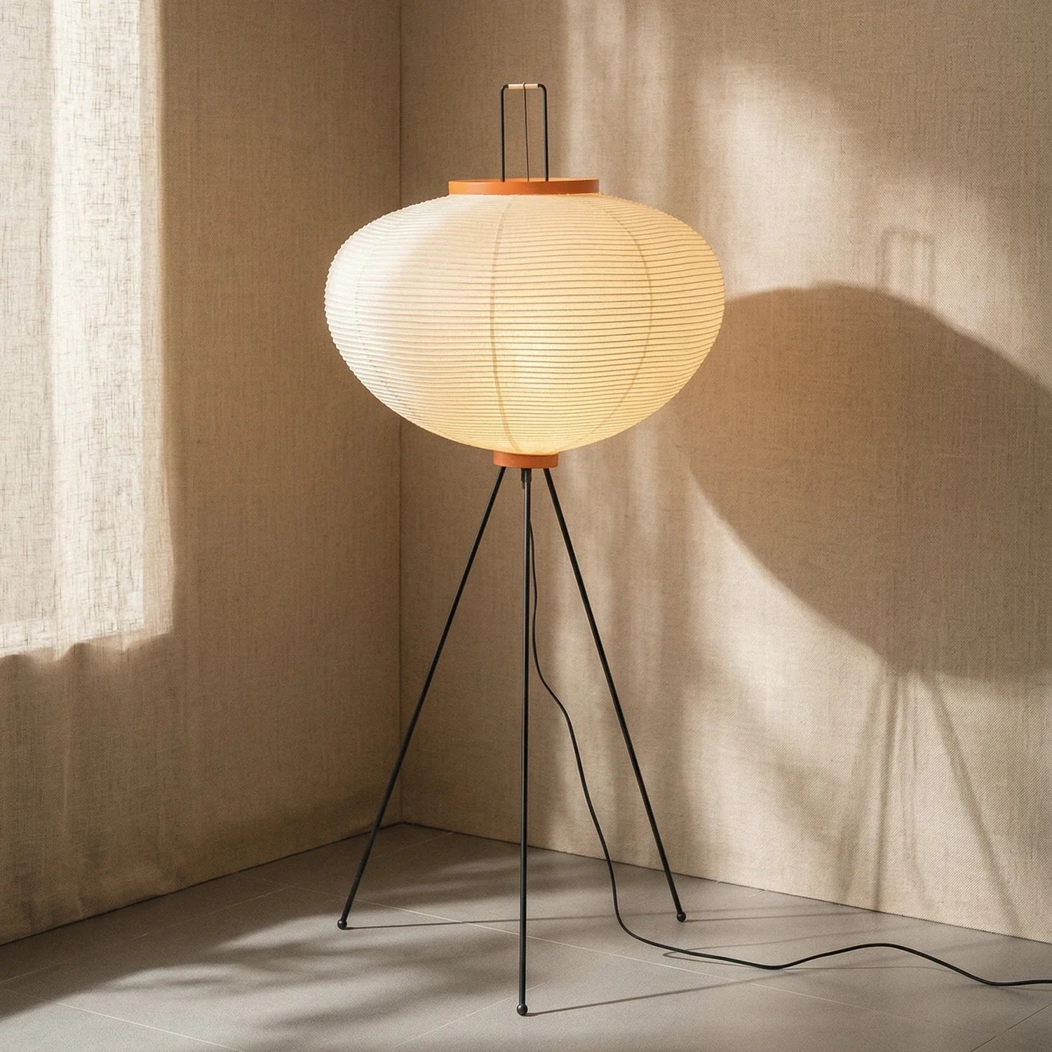 Rice Paper Minimalist Paper Floor Lamp