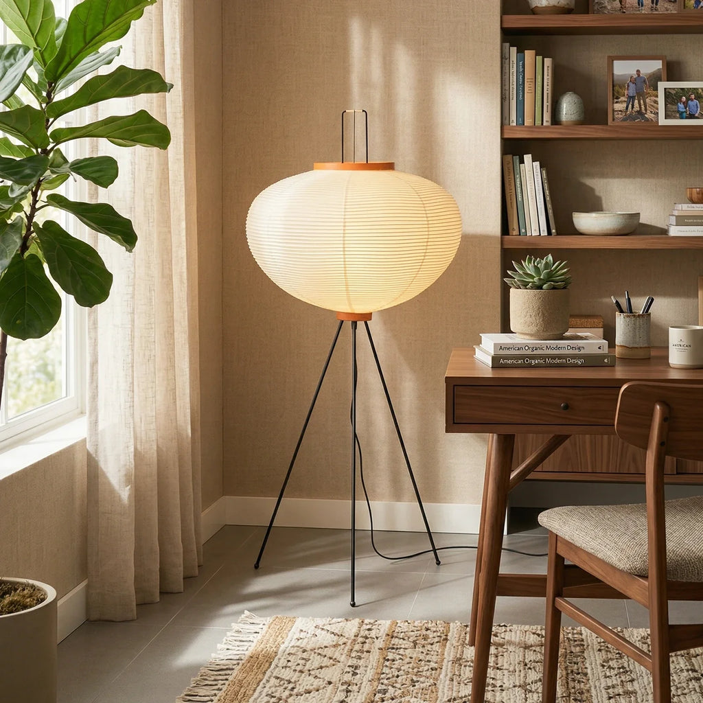 Rice Paper Minimalist Paper Floor Lamp
