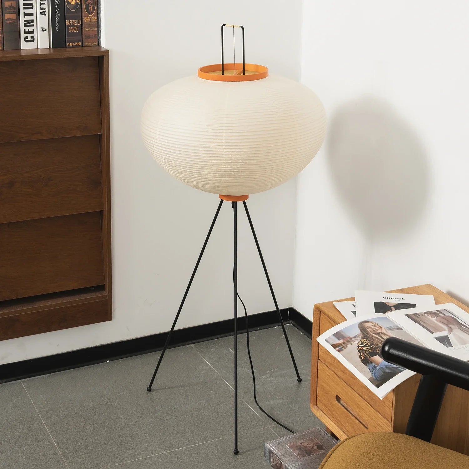 Rice Paper Minimalist Paper Floor Lamp