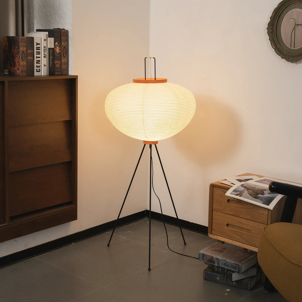 Rice Paper Minimalist Paper Floor Lamp