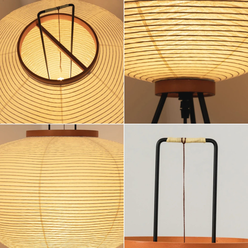 Rice Paper Minimalist Paper Floor Lamp