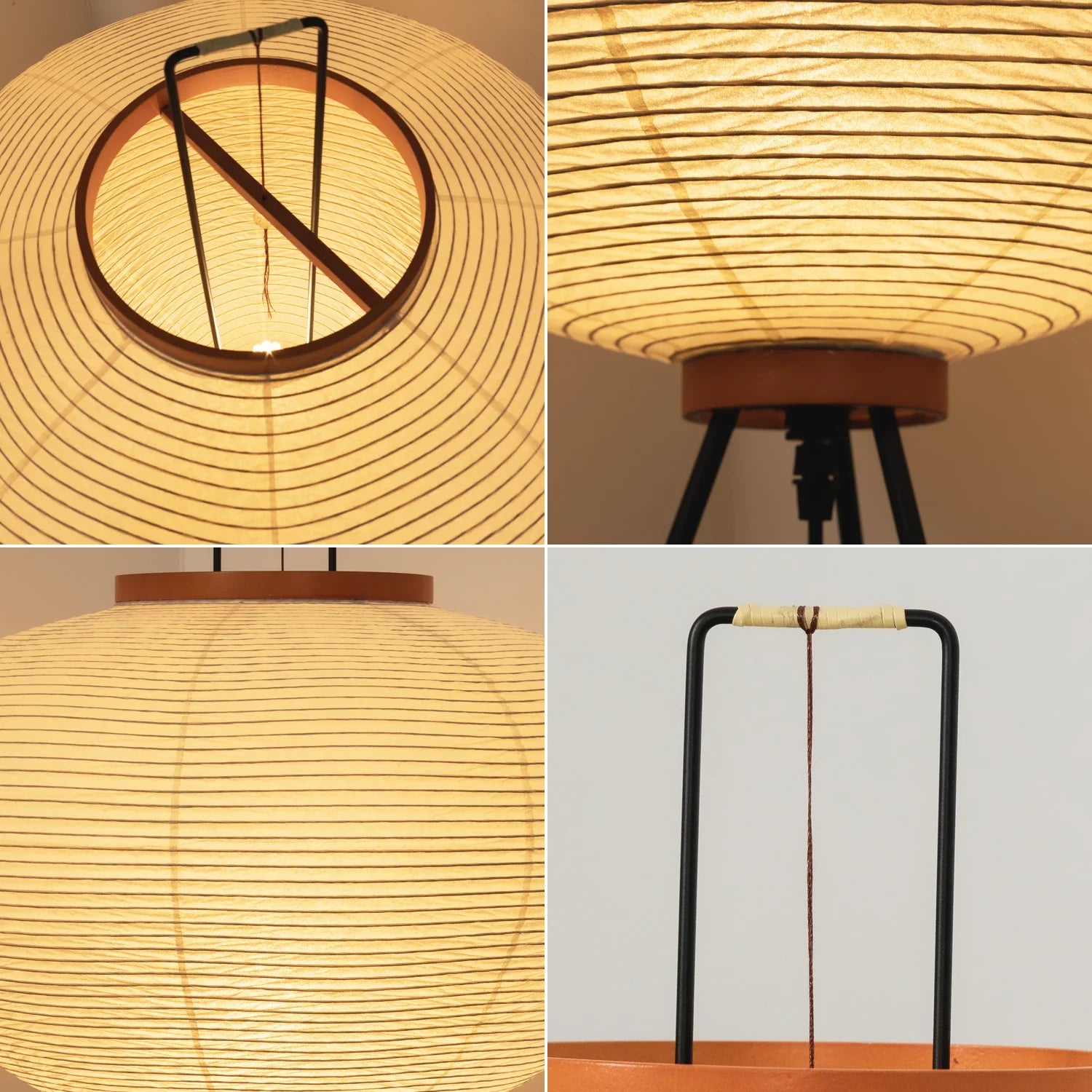 Rice Paper Minimalist Paper Floor Lamp