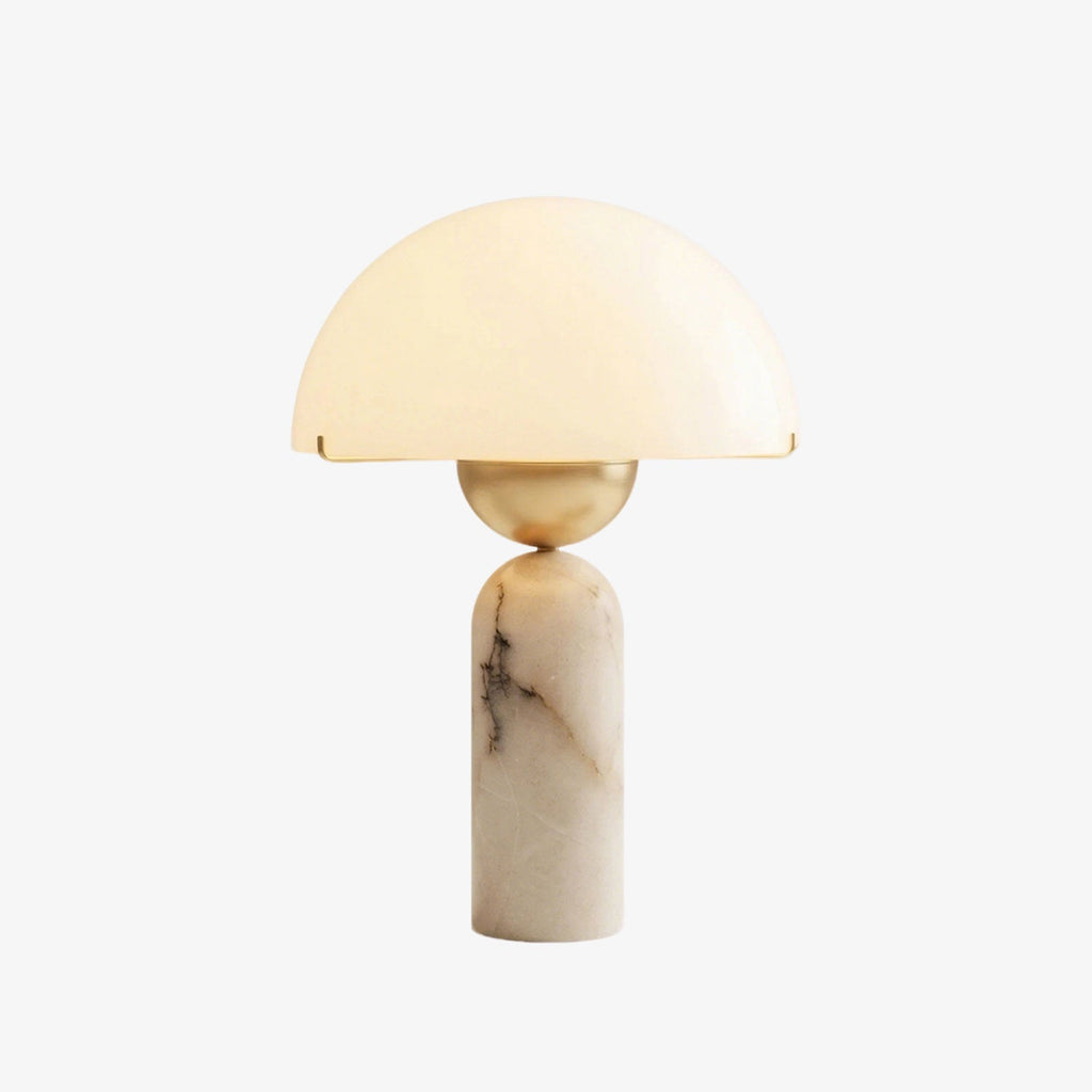 Alabaster Peono Dome Table Lamp