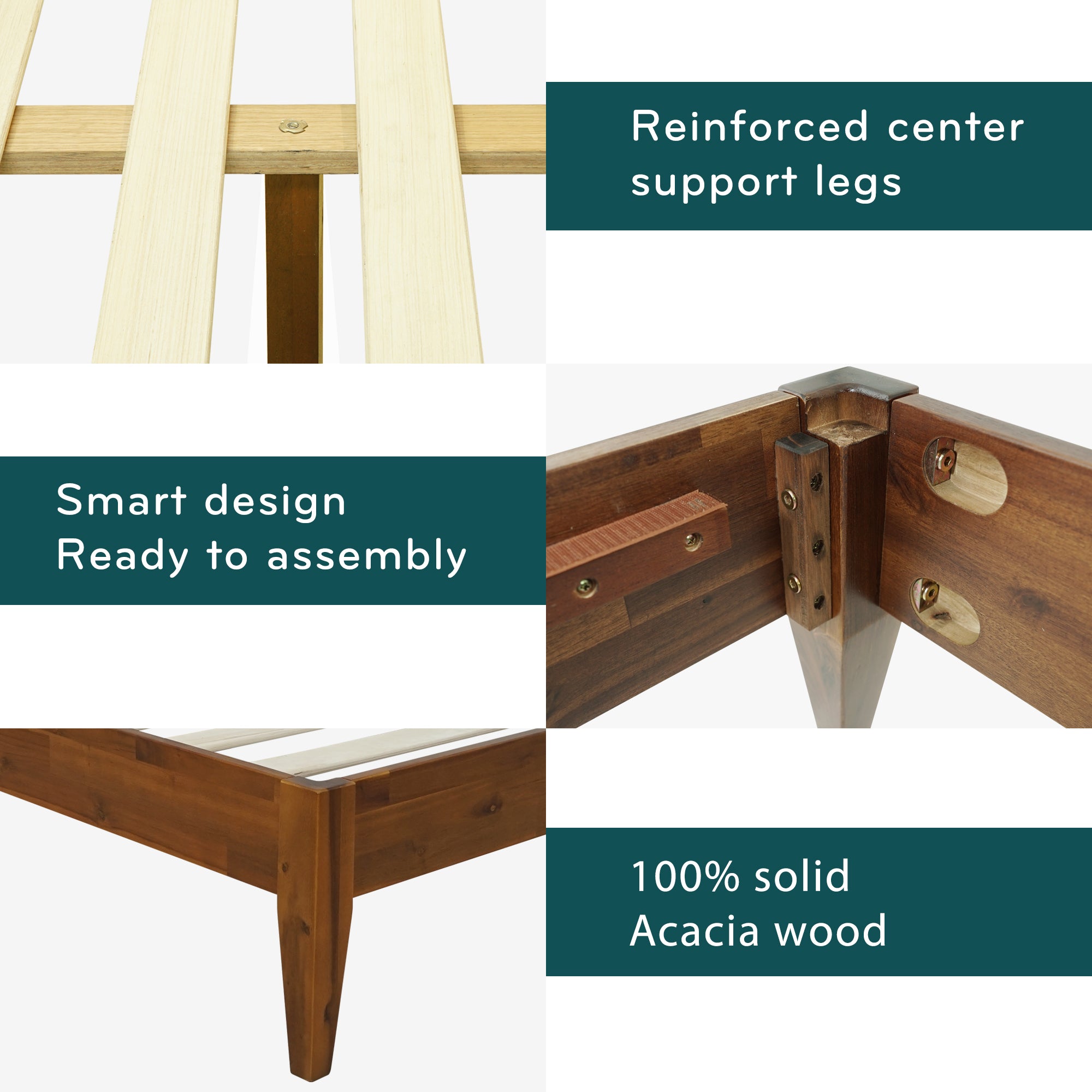 Mervyn Solid Wood Bed Frame