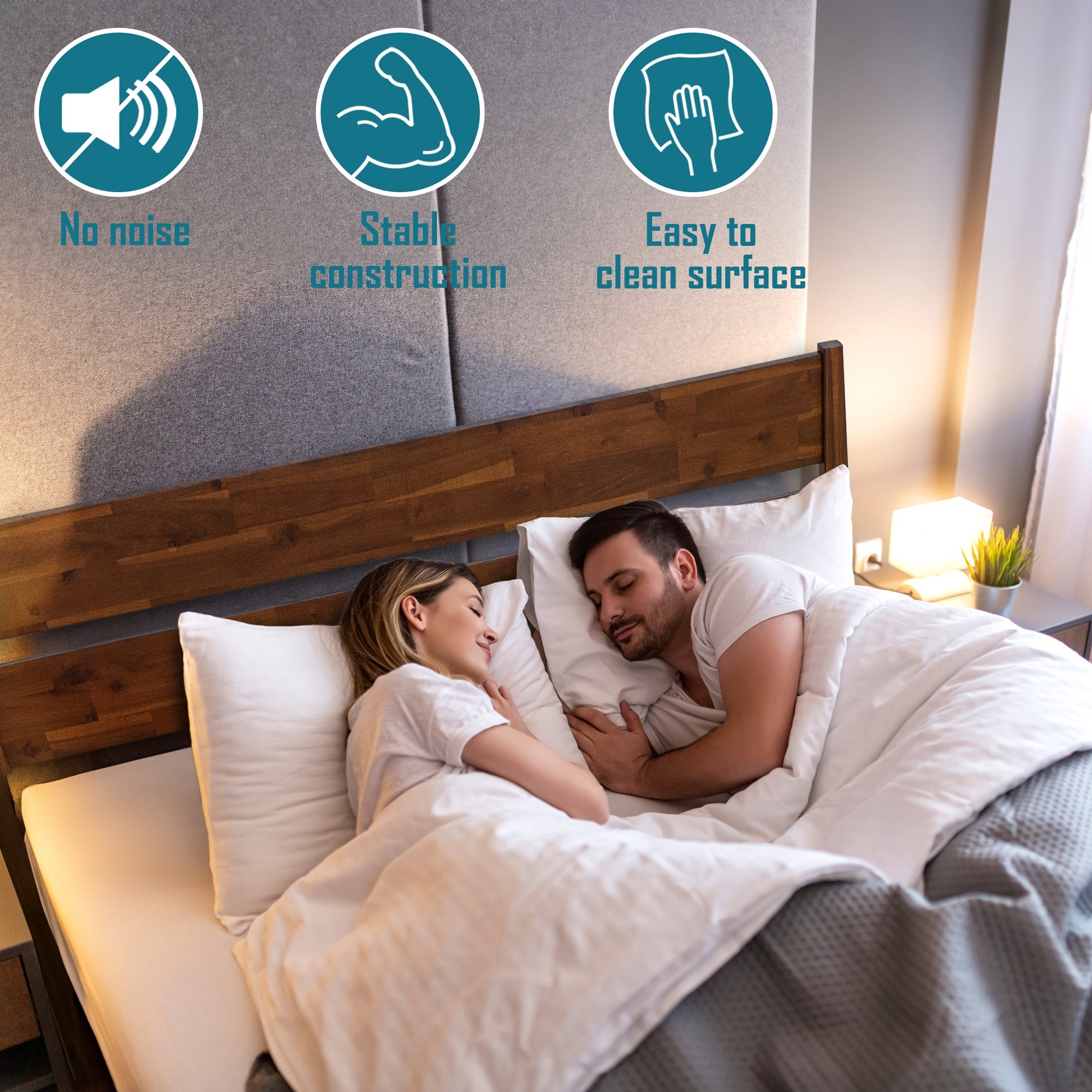 Callisto Solid Wood Bed Frame