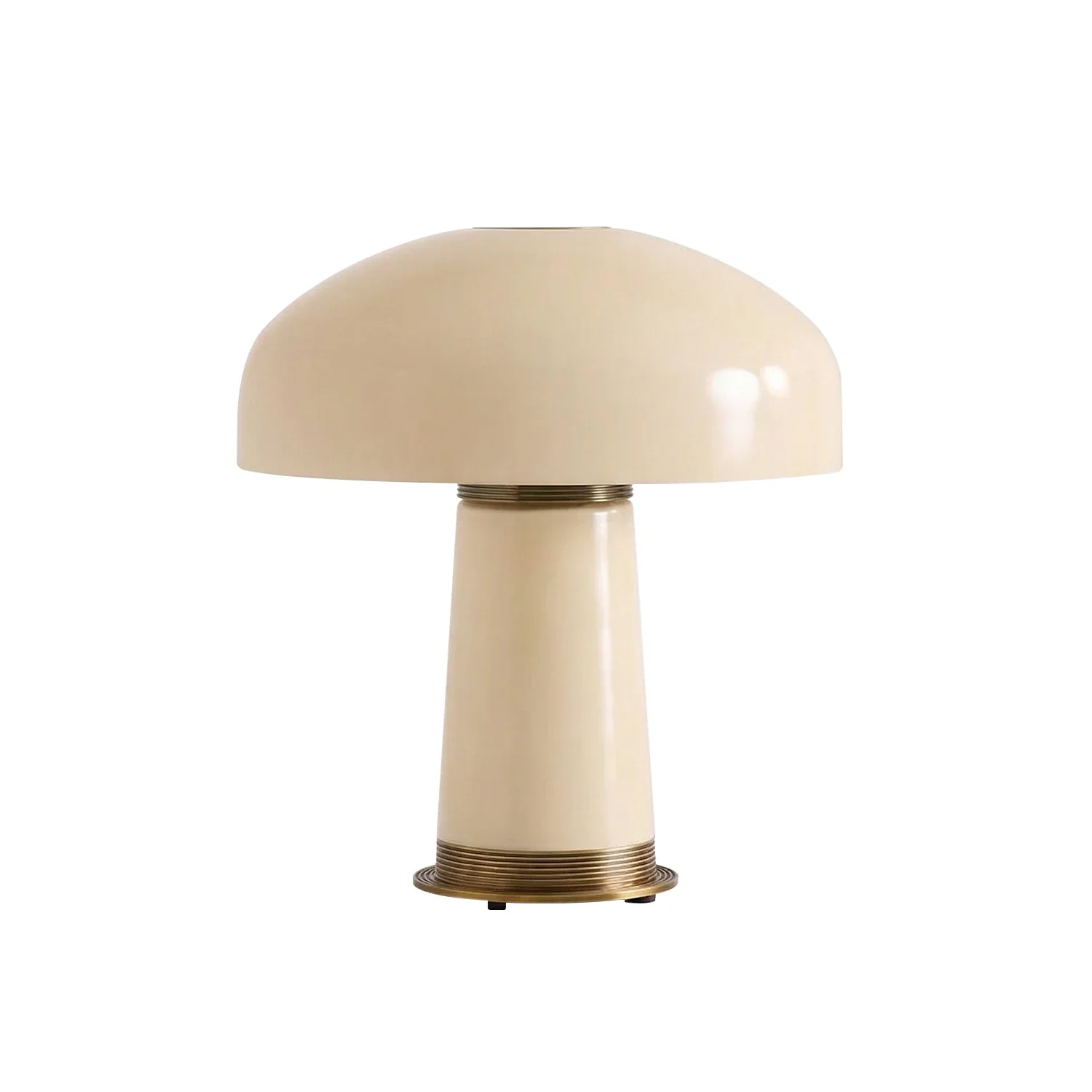 Glass Mushroom Dome Table Lamp