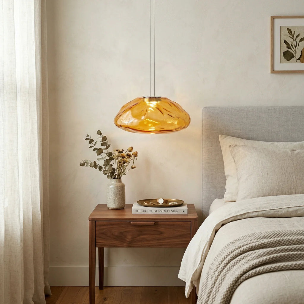 Halo Round Faceted Glass Chandelier