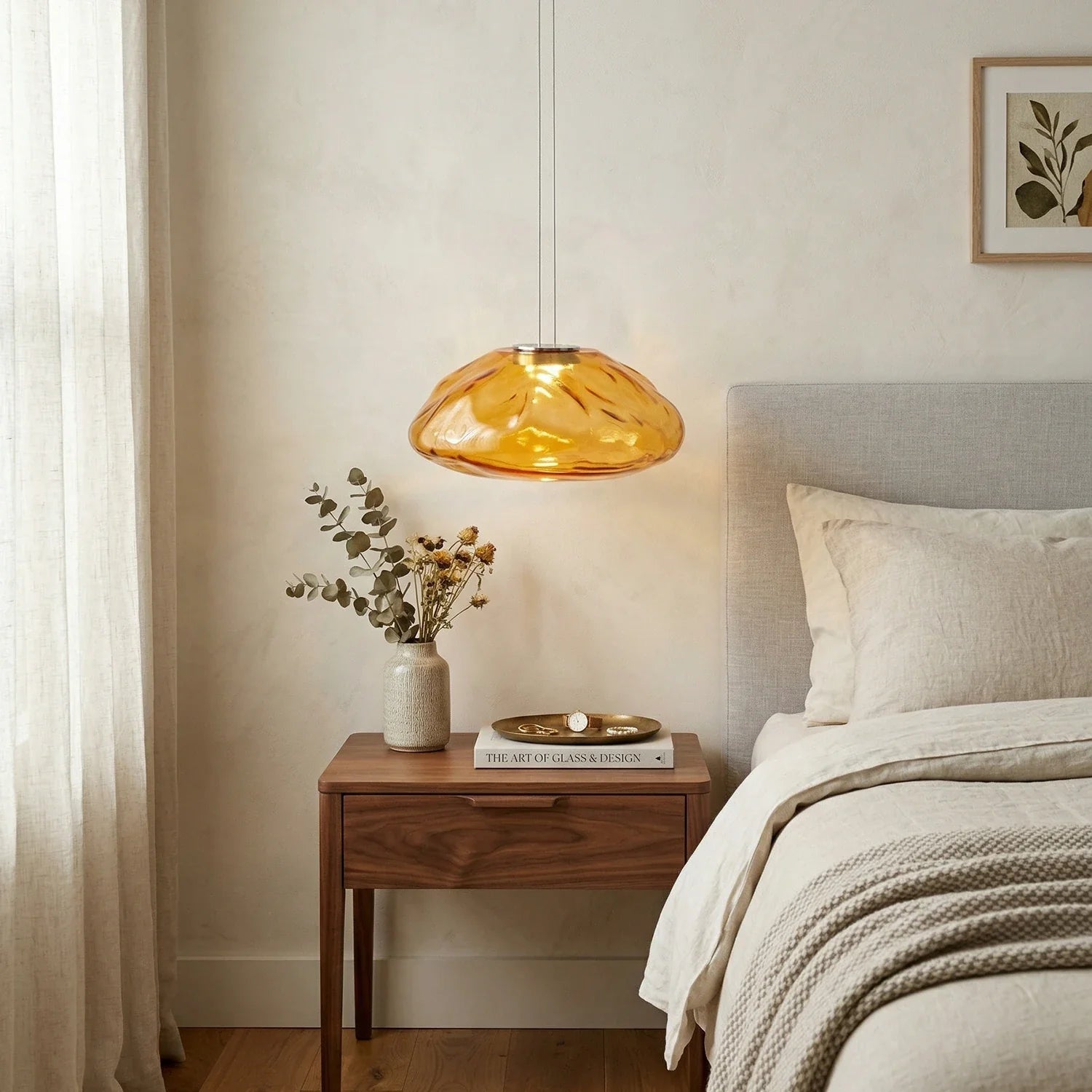 Halo Round Faceted Glass Chandelier