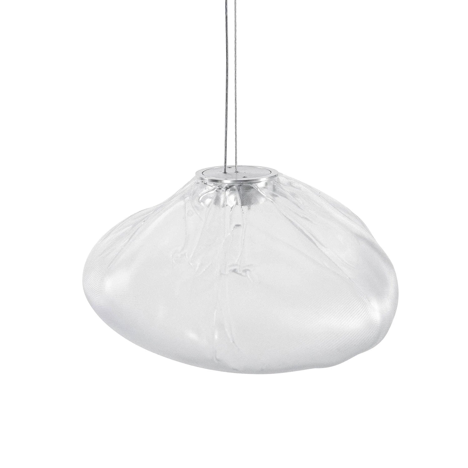 Halo Round Faceted Glass Chandelier