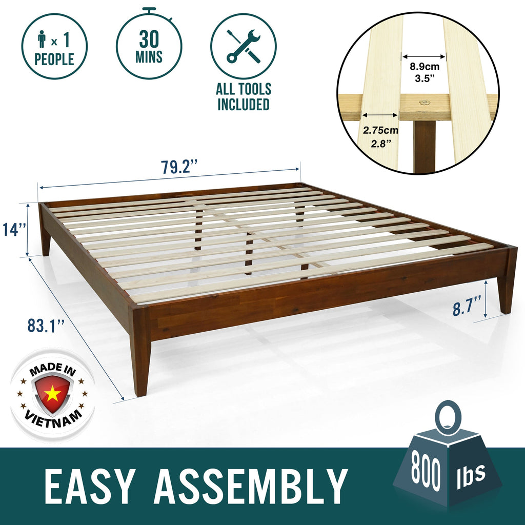 Mervyn Solid Wood Bed Frame