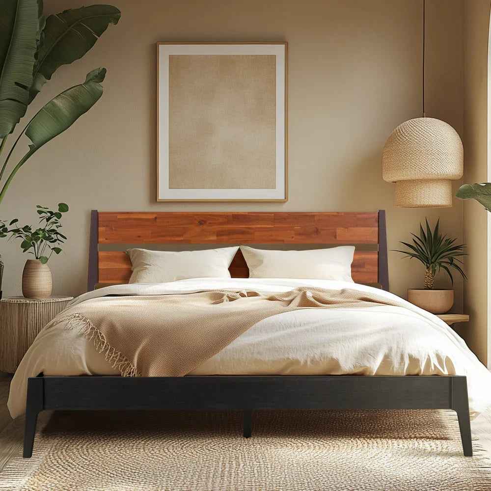 Callisto Solid Wood Bed Frame
