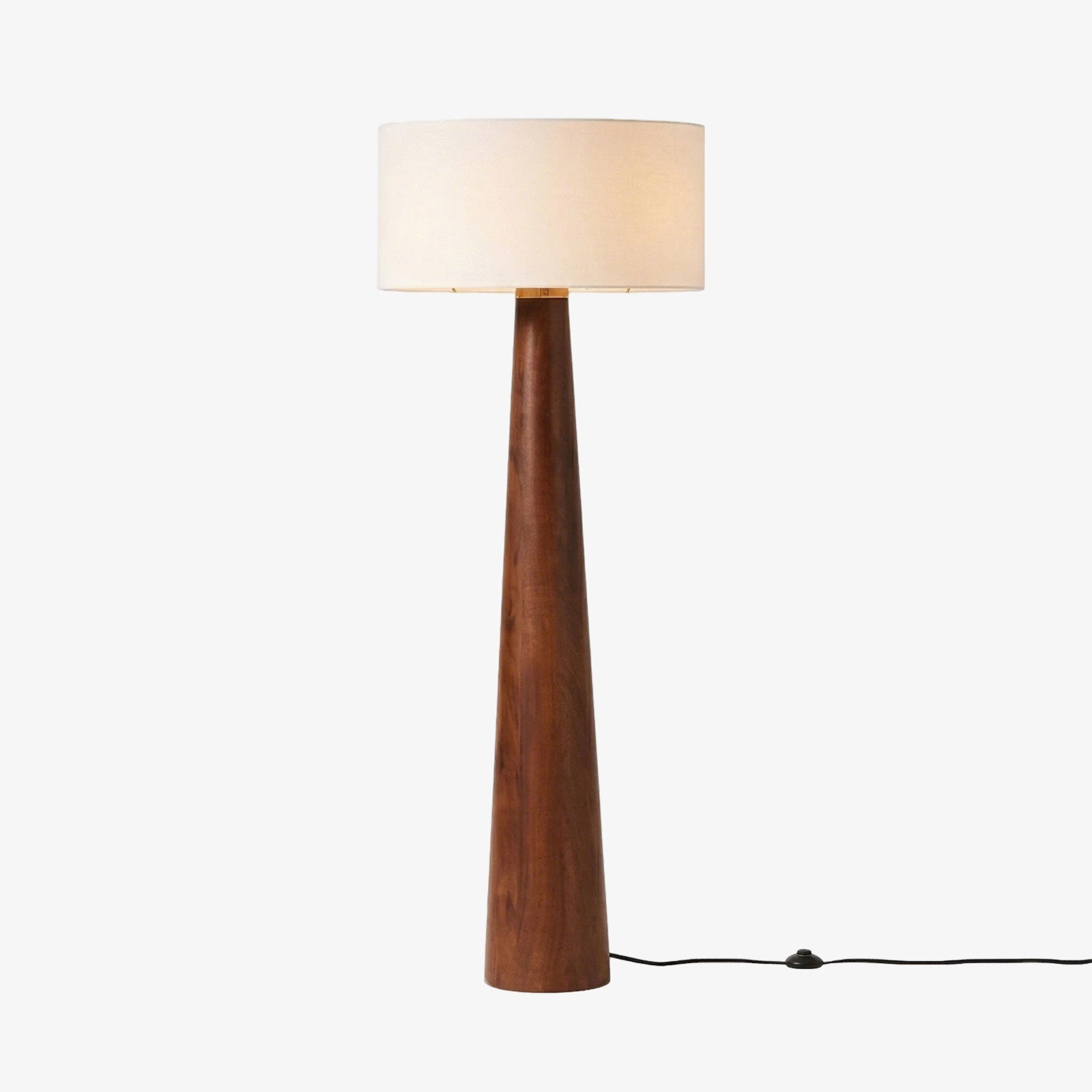 Pleated Fabric Tapered Floor Lamp