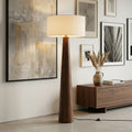 Pleated Fabric Tapered Floor Lamp