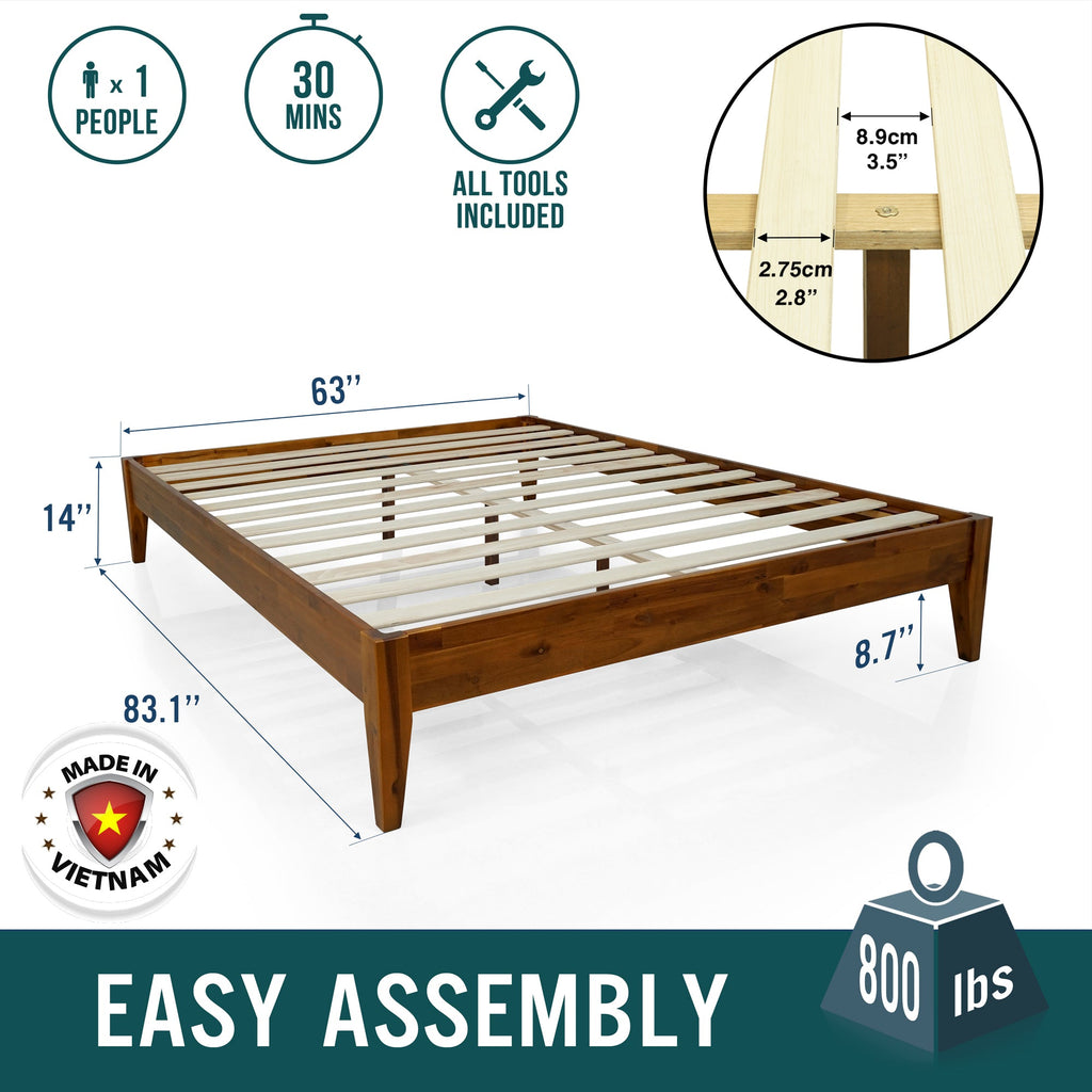 Mervyn Solid Wood Bed Frame