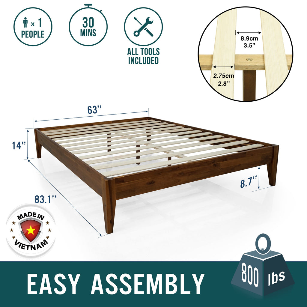 Mervyn Solid Wood Bed Frame