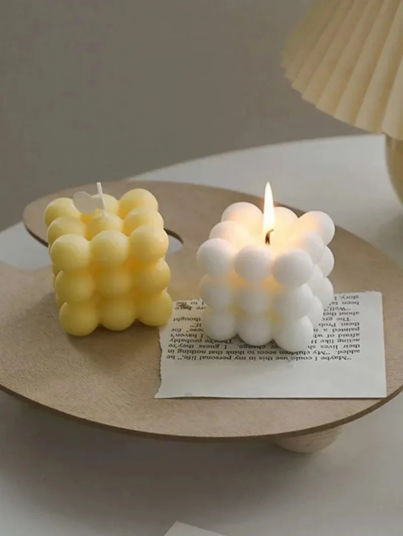 Creative Ball-Shaped Soy Wax Magic Cube Aromatherapy Candle