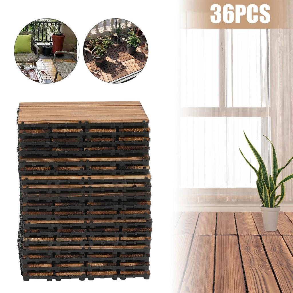 36PCS Patio Deck Tiles 12*12in