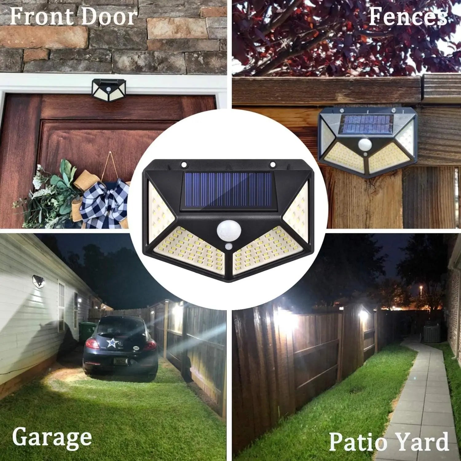 Outdoor Solar Lamp 100 LED Wall Lights