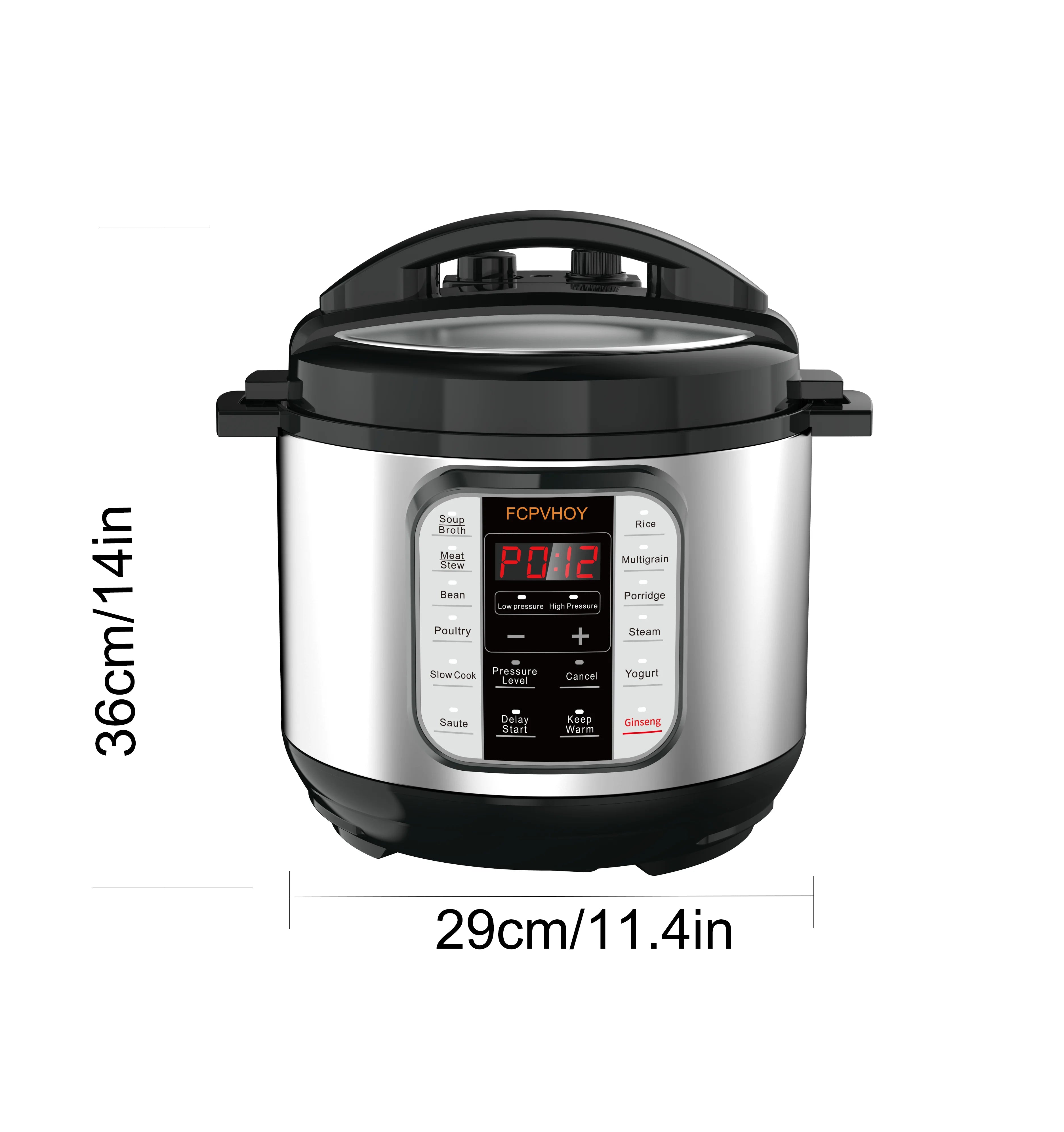 6-Quarit 12-in-1 Pressure Cooker