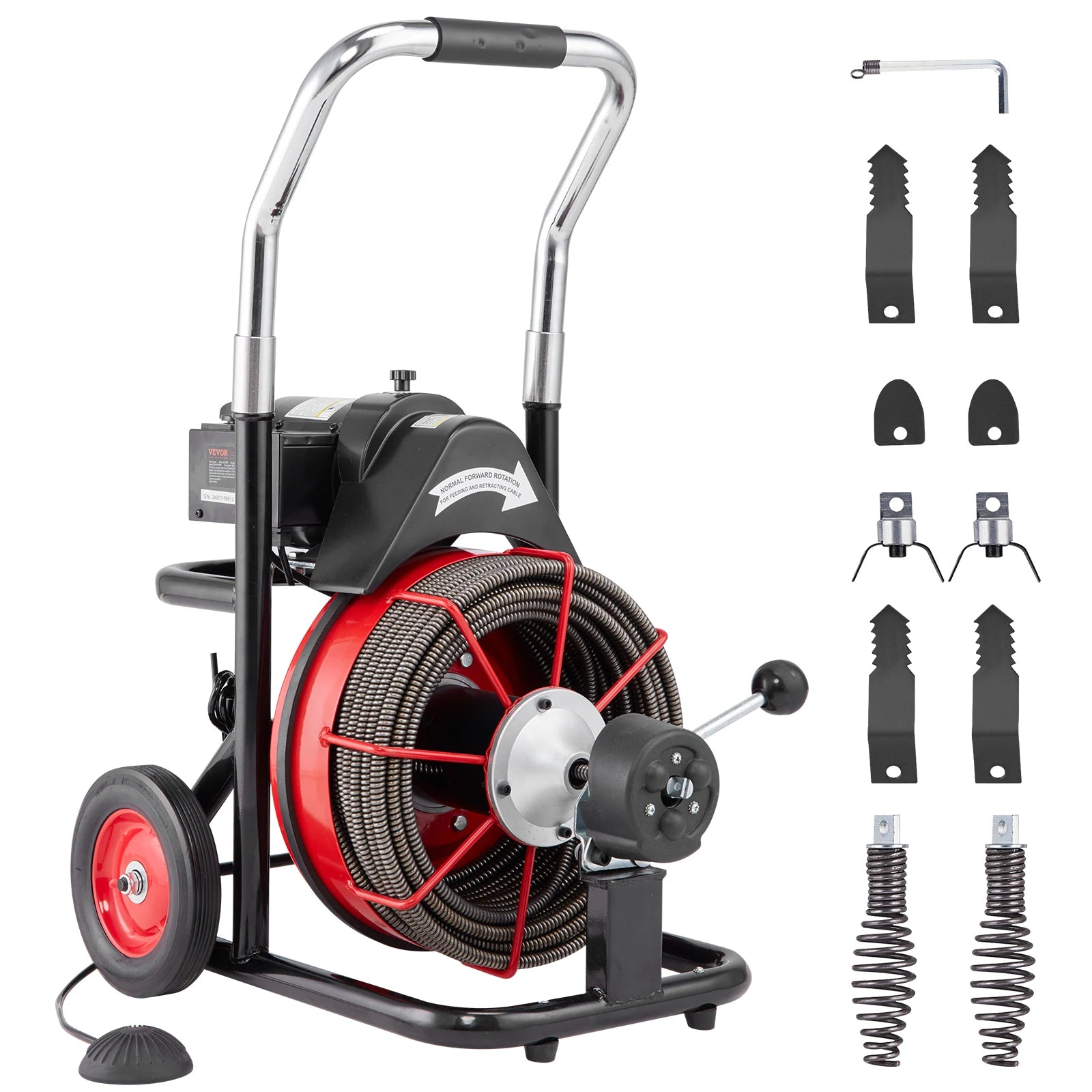 SucceBuy Drain Cleaner Machine 100FT Auto feed