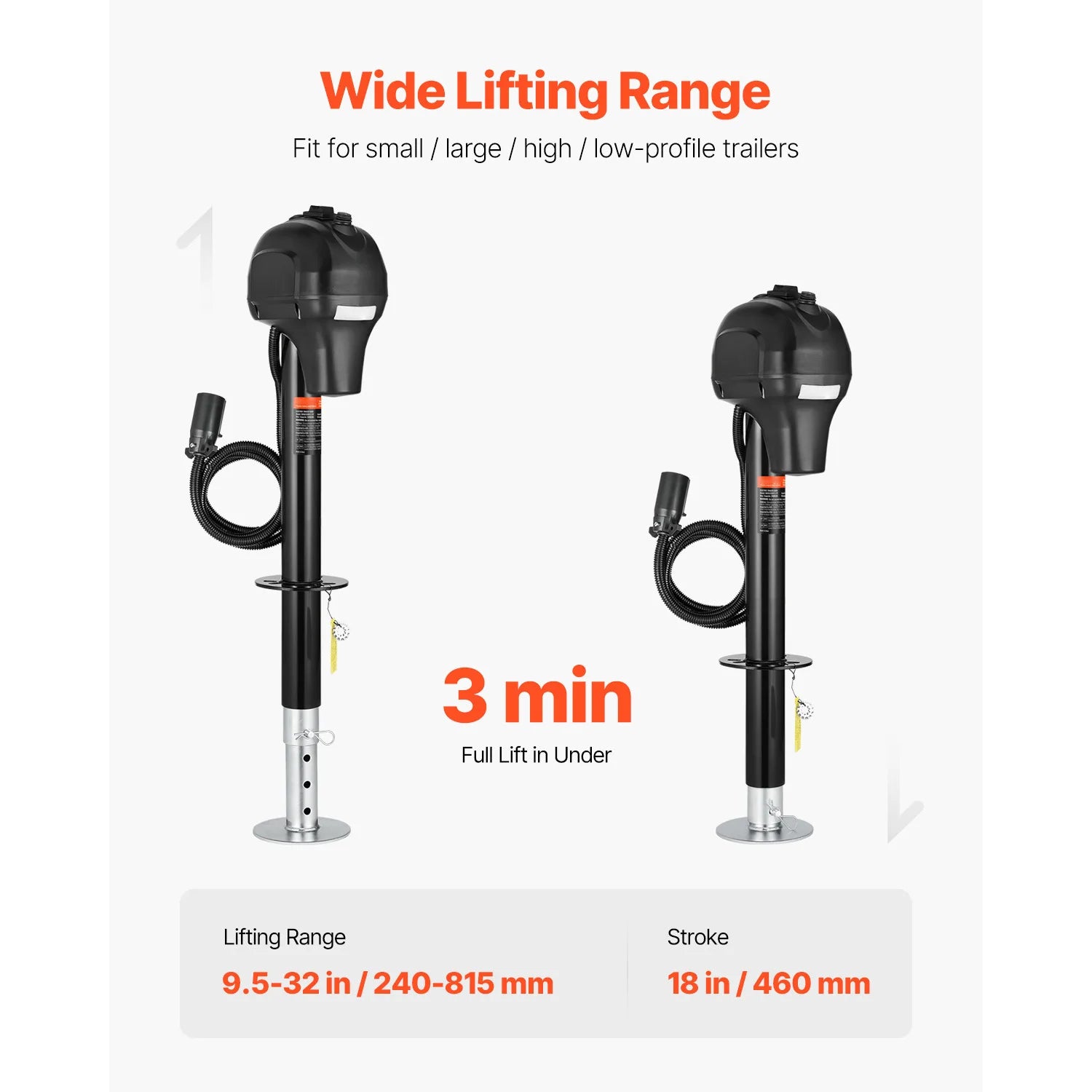 3500/5000Lbs Electric Trailer Jack for Campers