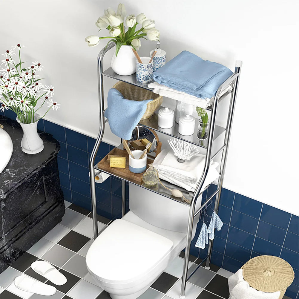 Freestanding Over Toilet Storage Shelf,2/3-Tier