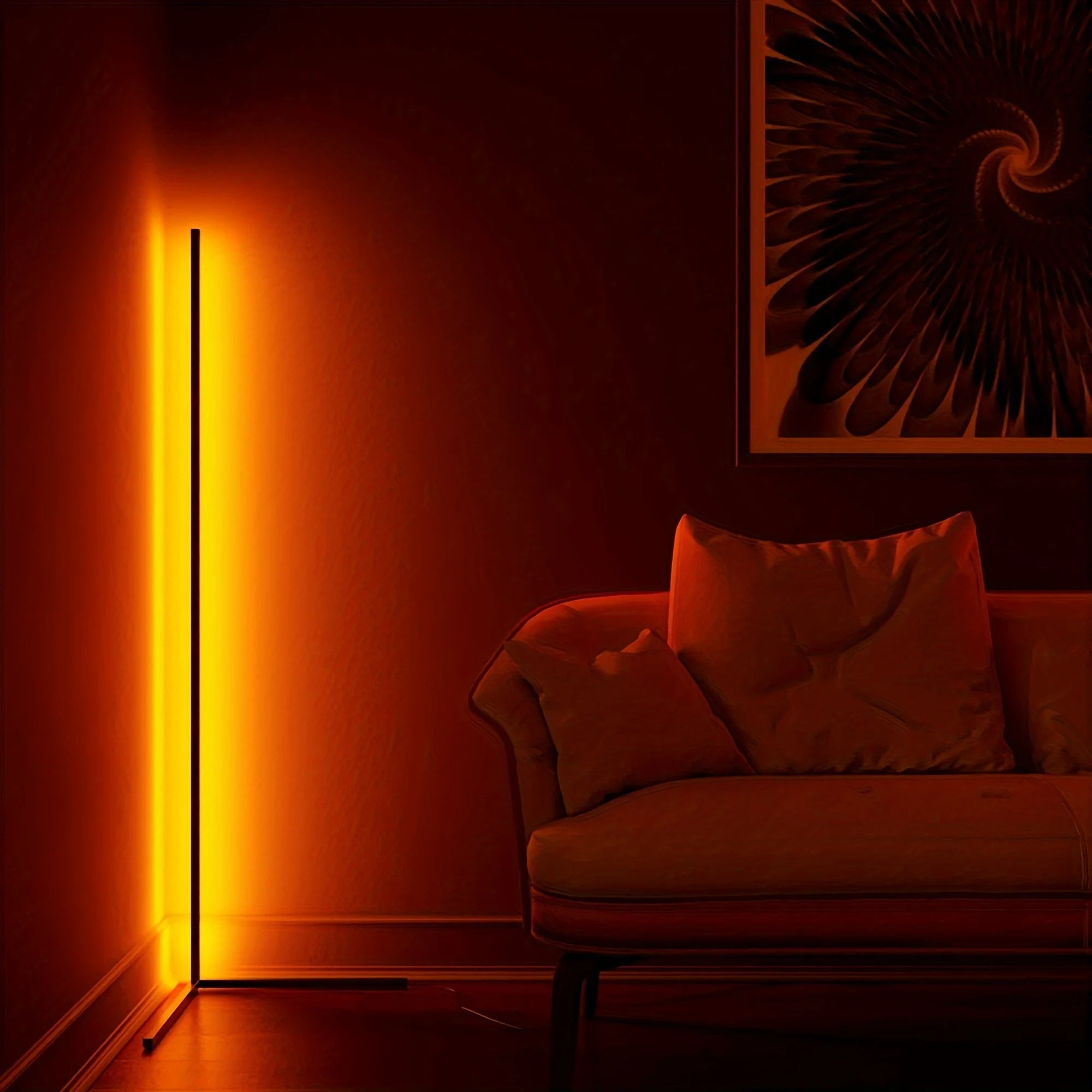 Corner Floor Lamp, 60-Inch Led Corner Lamp