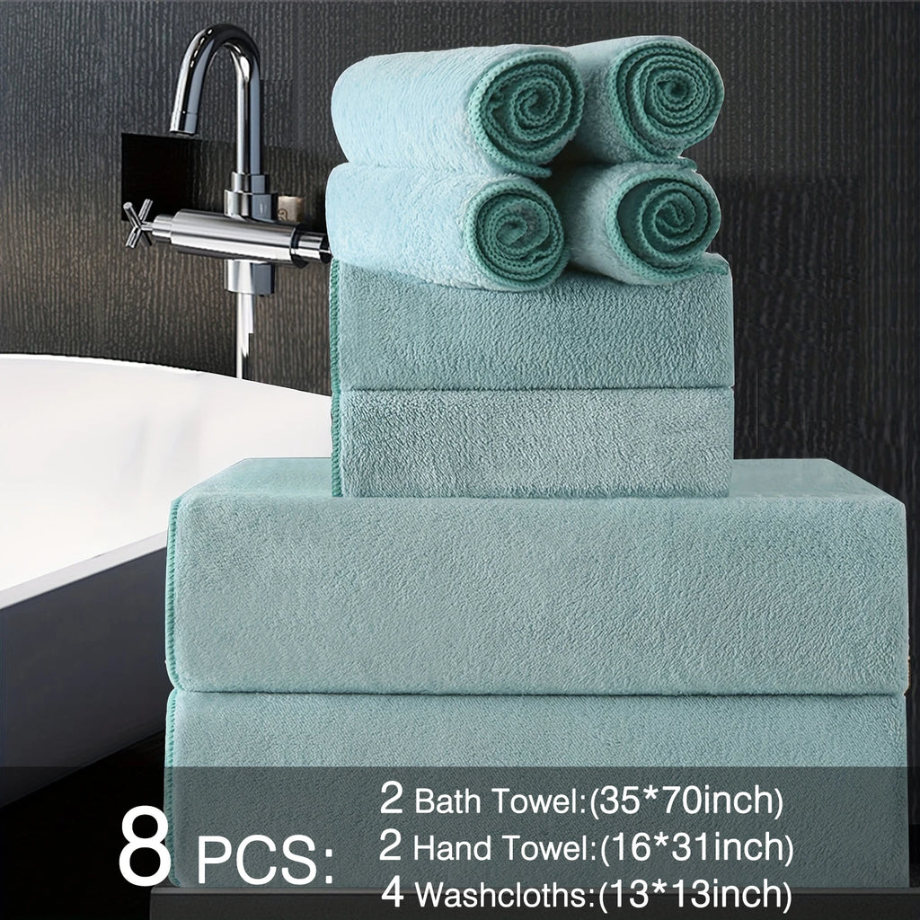 8pcs Oversized Bath Towels Set 35" x 70"