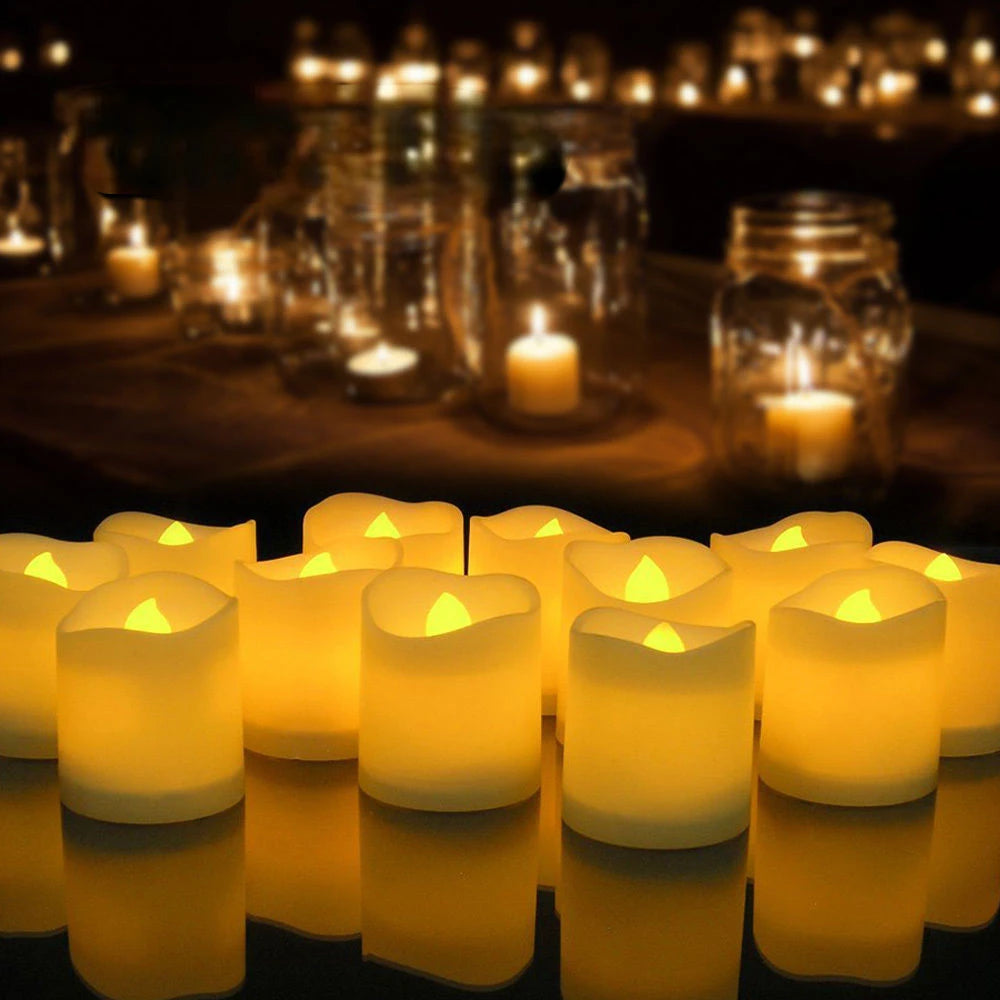 Flameless LED Votive Candles Set 100+Hour Lasting