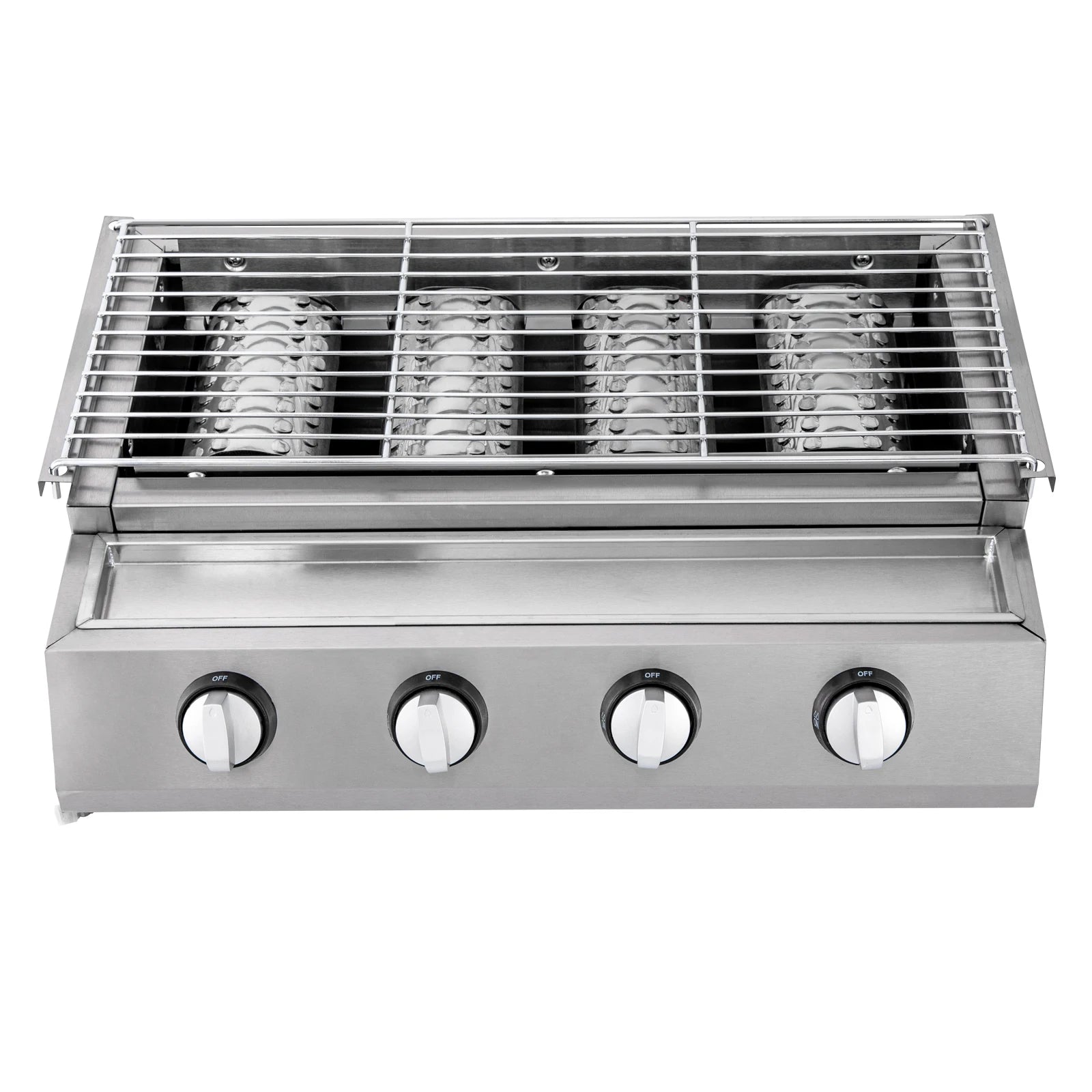 Professional 4-Burner Stainless Steel Smokeless Propane/LPG Gas Grill