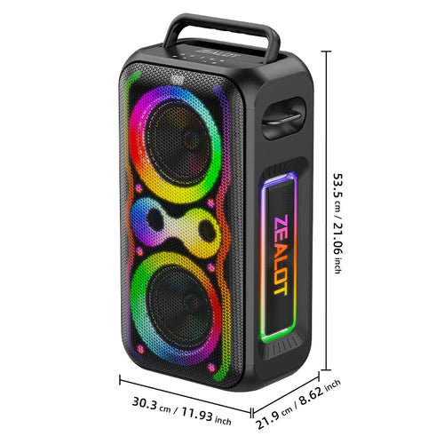 200W ZEALOT-PT21 Super Bass Party Speaker: