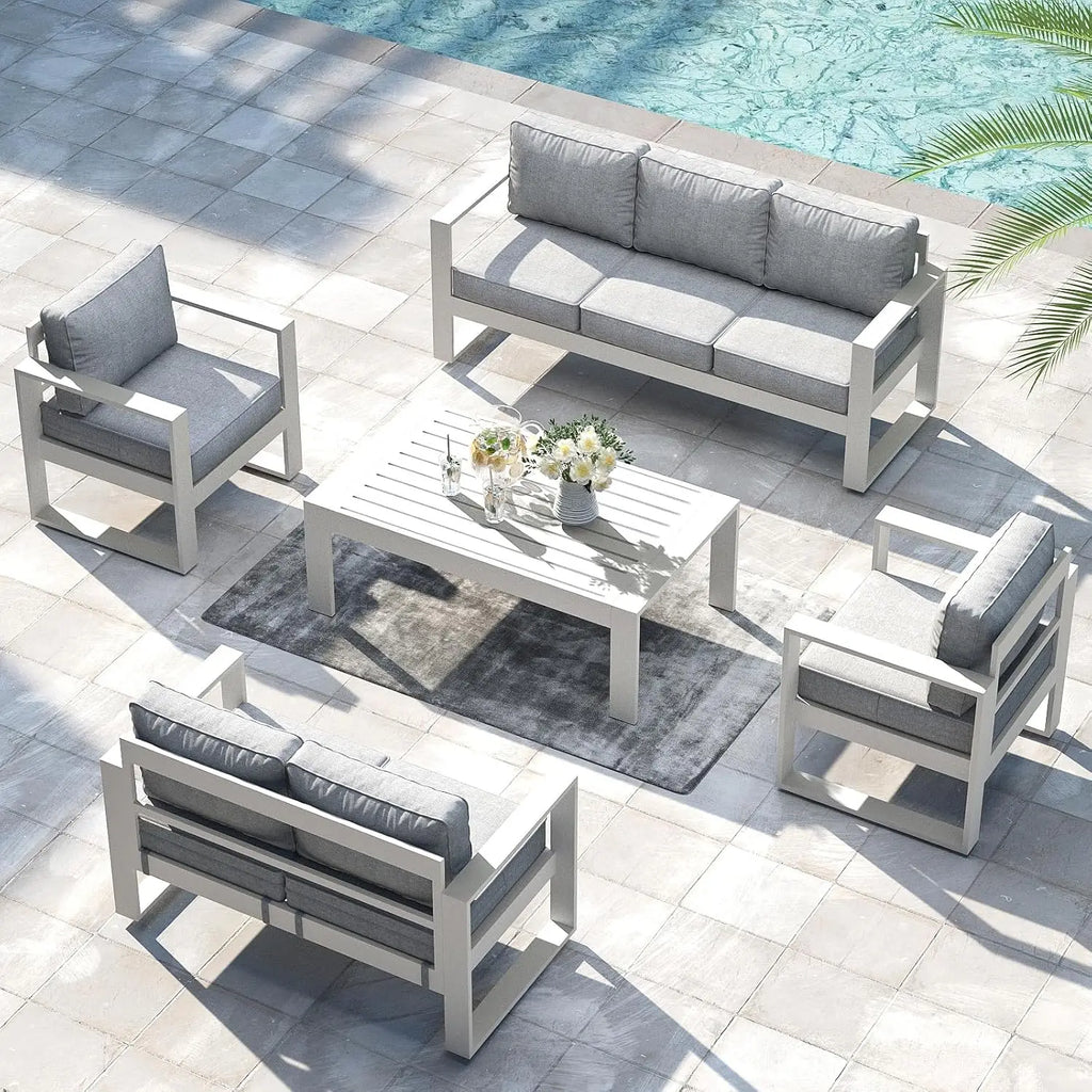 Aluminum Outdoor Patio Set, Washable