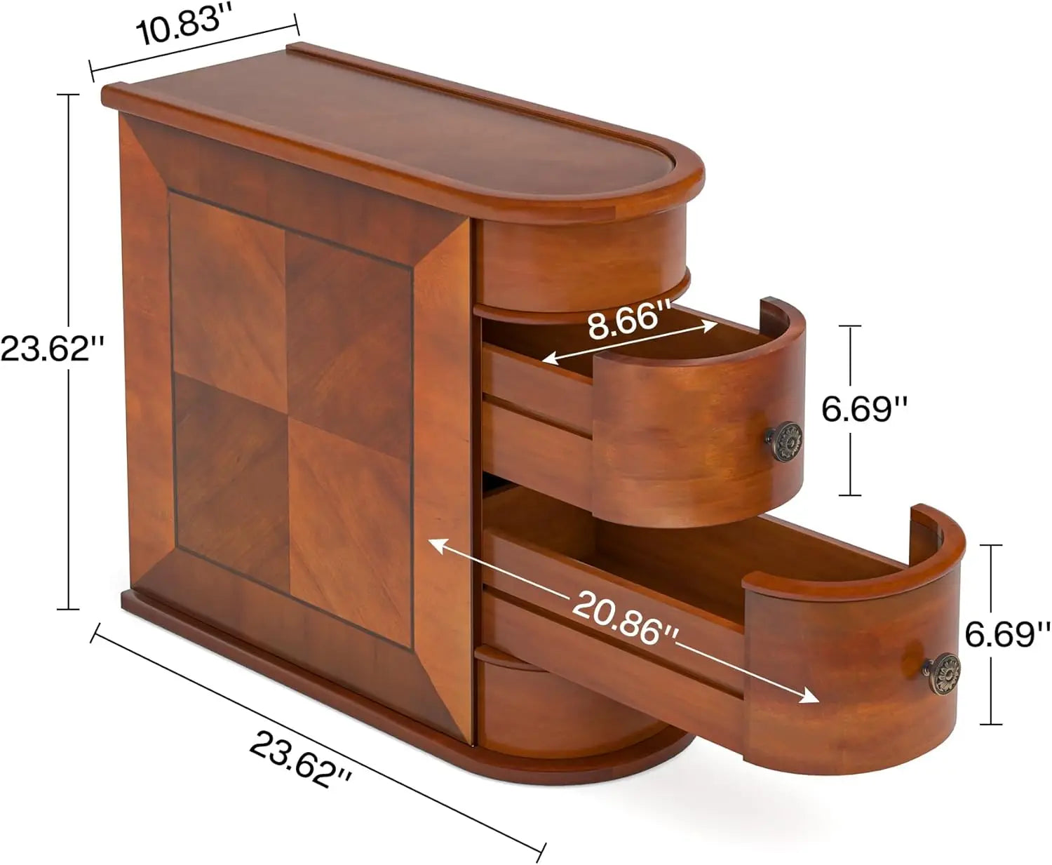 Wood End Table Set of 2