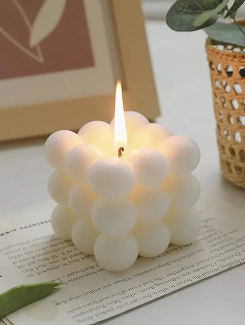 Creative Ball-Shaped Soy Wax Magic Cube Aromatherapy Candle