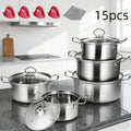 15 pcs Stainless Steel cookware set