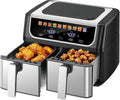 9.5 Quart Large Air Fryer with Double Basket