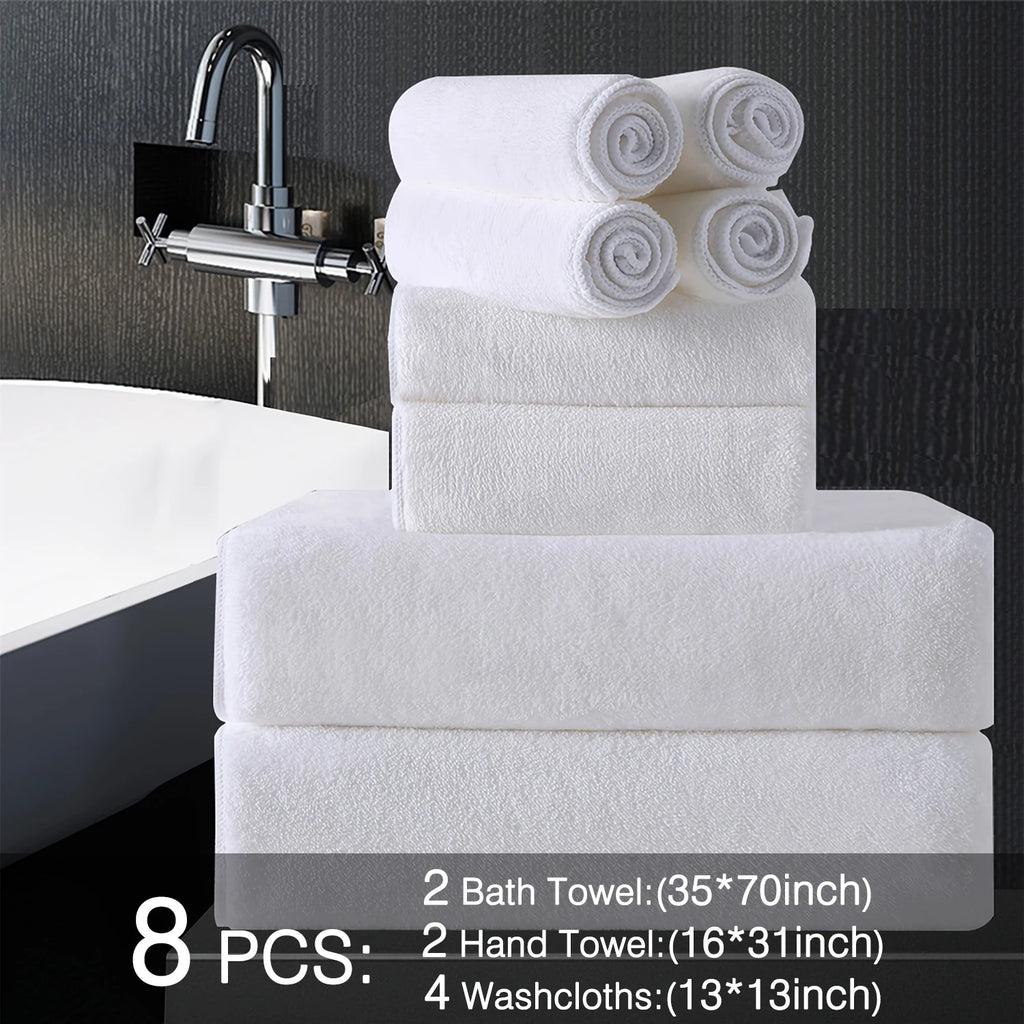 8pcs Oversized Bath Towels Set 35" x 70"