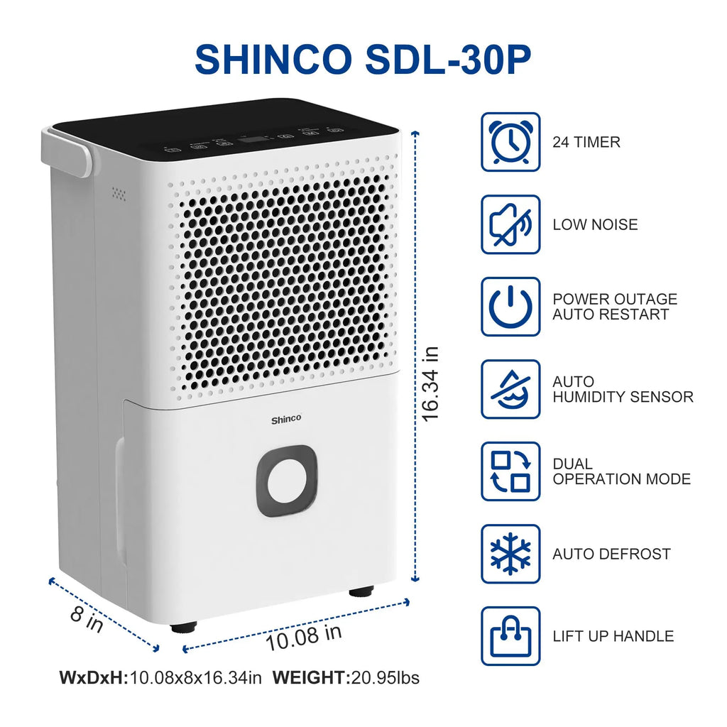 Shinco 30 Pints Dehumidifier