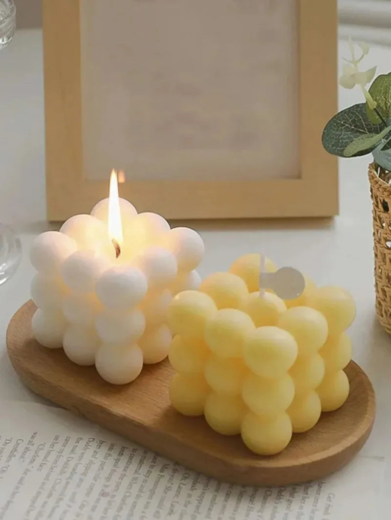 Creative Ball-Shaped Soy Wax Magic Cube Aromatherapy Candle