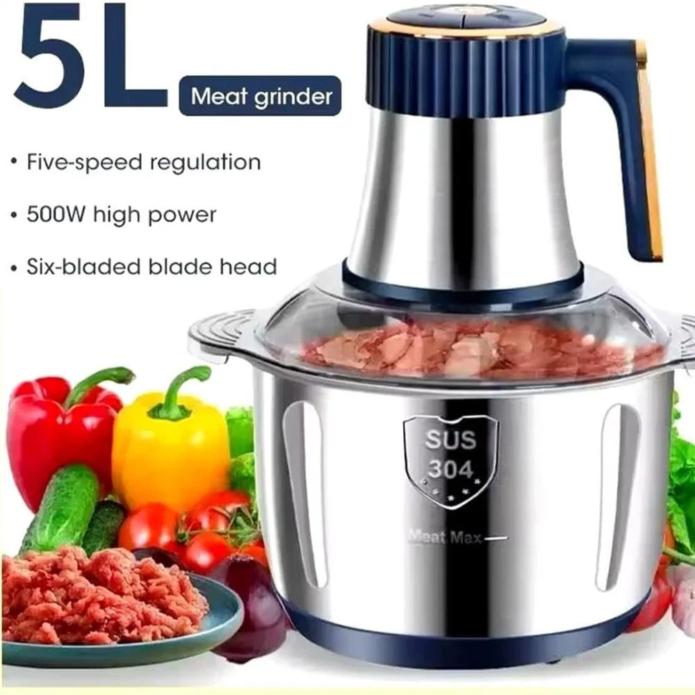 Multifunctional 5L Electric Meat Grinders